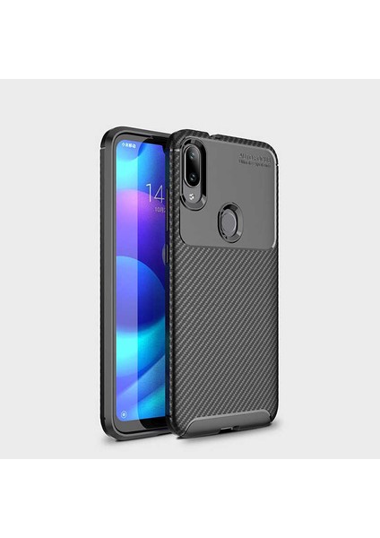 Xiaomi Mi Play  Uyumlu Karbon Fiber Desenli Kamera Korumalı Renk Atmaz Negro Kılıf