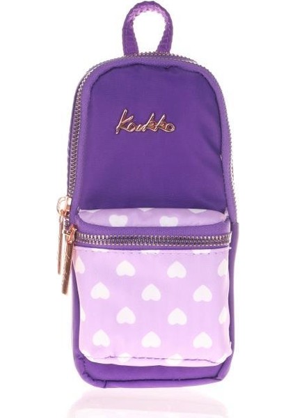 Soft Floral Junior Bag Kalem Çantası Purple K2440