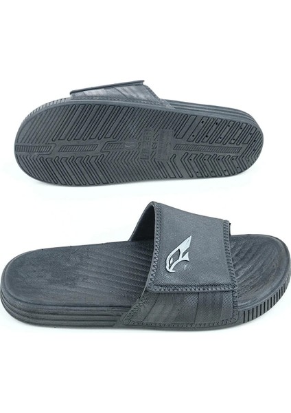 Erkek Kaymaz Terlik Balkon Plaj Havuz Islak Zemin Terliği Kartal Siyah modelleri