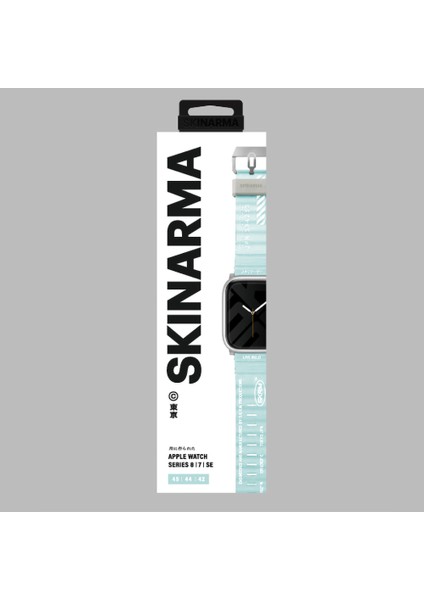 Watch 42MM Kordon Skinarma Shokku Silikon Strap Kayış Mavi Açık fiyatları
