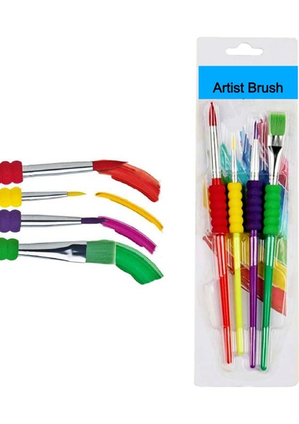 Artist Brush 4 Lü Fırça Seti ( Kod:tn-4 )