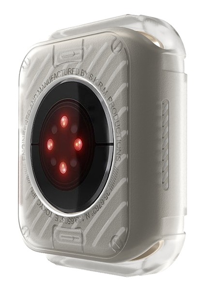 Watch 44MM Skinarma Kurono Buzlu Tasarım Sert Pc Kasa Koruyucu Beyaz fırsatları