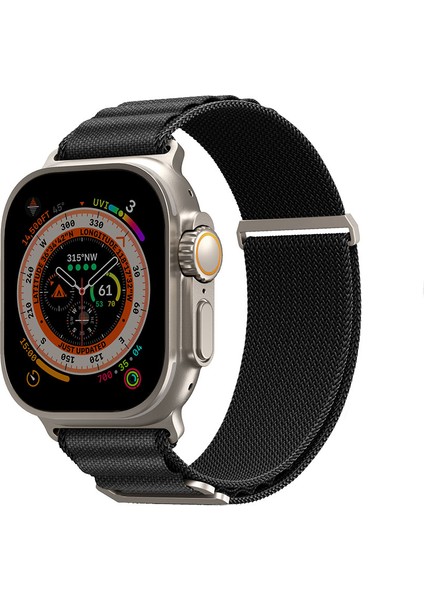 Watch Ultra 49MM Kordon Skinarma Kobu Hasır Strap Kayış Siyah