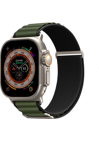 Watch Ultra 49MM Kordon Skinarma Kobu Hasır Strap Kayış Olive