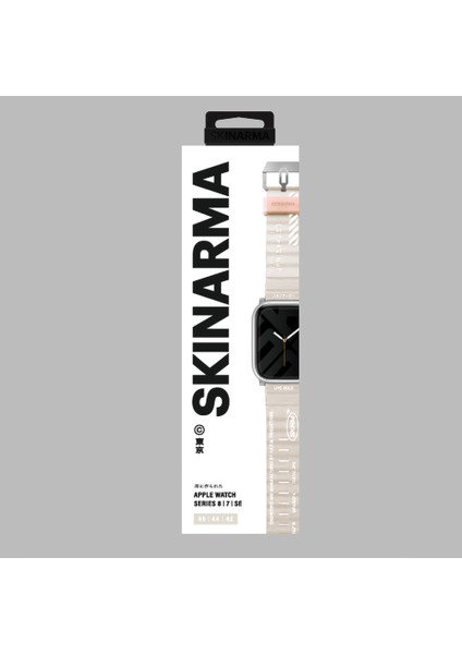 Watch 7 45MM Kordon Skinarma Shokku Silikon Strap Kayış Krem fiyatları