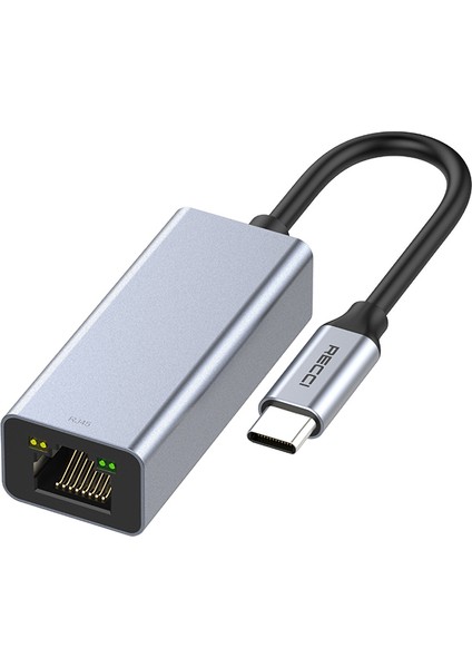 RH10 RJ45 To Type-C Ethernet Dönüştürücü Kablo 100MBPS 80MM