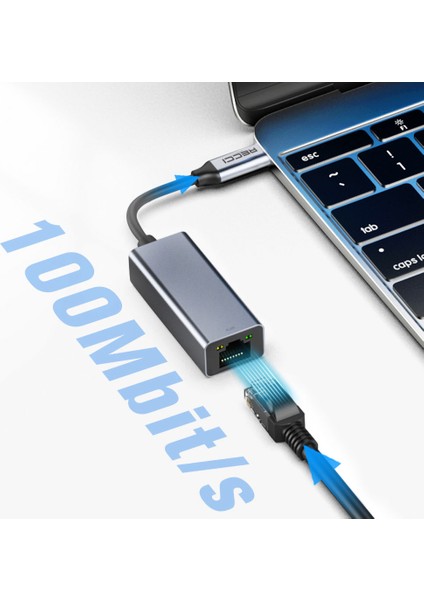 RH10 RJ45 To Type-C Ethernet Dönüştürücü Kablo 100MBPS 80MM modelleri