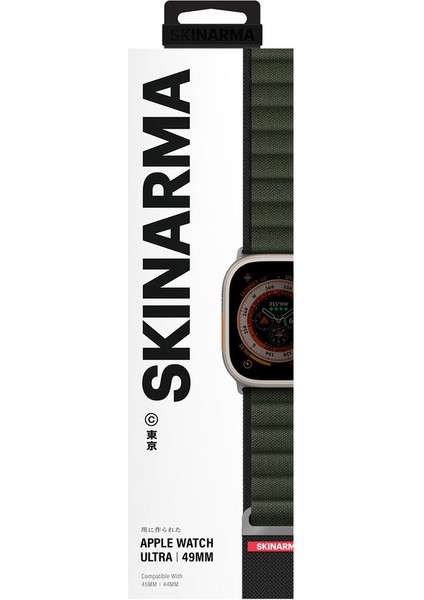 Watch Ultra 49MM Kordon Skinarma Kobu Hasır Strap Kayış Olive indirimleri