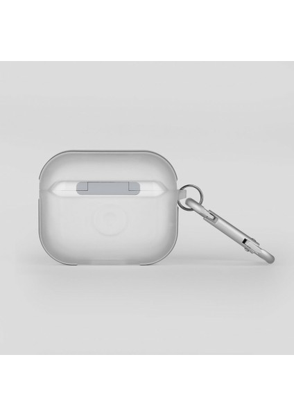 Airpods Pro 2 Uyumlu Kılıf Skinarma Transparan Mat Tasarım Kinzoku Kılıf Beyaz