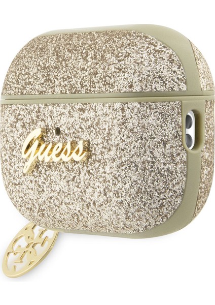 Airpods Pro 2 Uyumlu Kılıf Guess Glitter 4g Charm Exclusive Tasarım