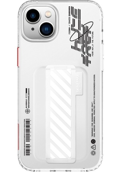 iPhone 14 Uyumlu Kılıf Skinarma Şeffaf Desenli Standlı Kaze Kapak