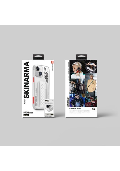 iPhone 14 Uyumlu Kılıf Skinarma Şeffaf Desenli Standlı Kaze Kapak fırsatları
