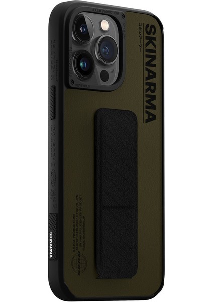 iPhone 14 Pro Uyumlu Kılıf Skinarma Standlı Deri Görünümlü Gyo Kapak fiyatları