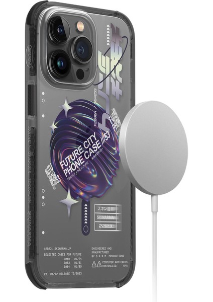 iPhone 14 Pro Uyumlu Kılıf Skinarma Şeffaf Airbag Tasarımlı Magsafe Şarj Özellikli Shorai Kapak modelleri