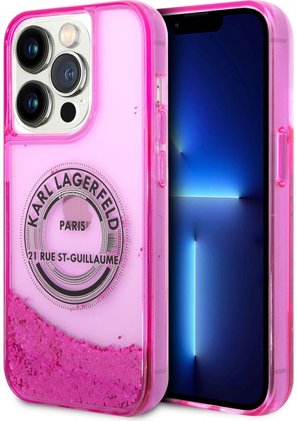 iPhone 14 Pro Uyumlu Kılıf Sıvılı Simli Rsg Dizayn Kapak