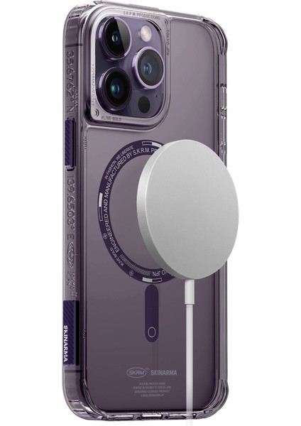 iPhone 14 Pro Uyumlu Kılıf Skinarma Şeffaf Airbag Tasarımlı Magsafe Şarj Özellikli Saido Kapak fiyatları