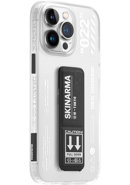 iPhone 14 Pro Max Uyumlu Kılıf Skinarma Standlı Şeffaf Tasarımlı Taihi Sora Kapak modelleri