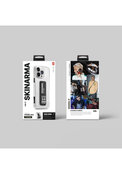 iPhone 14 Pro Max Uyumlu Kılıf Skinarma Standlı Şeffaf Tasarımlı Taihi Sora Kapak fırsatları