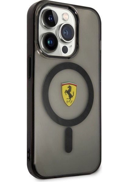 iPhone 14 Pro Uyumlu Kılıf Ferrari Magsafe Şarj Özellikli Yarı Transparan Dizayn Kapak fırsatları