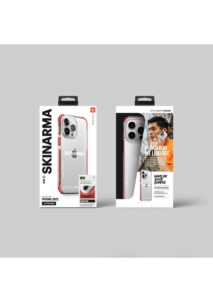 iPhone 14 Pro Max Uyumlu Kılıf Skinarma Şeffaf Airbag Tasarımlı Iro Kapak fırsatları