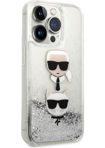 iPhone 14 Pro Uyumlu Kılıf Sıvılı Simli K&c Head Dizayn Kapak modelleri