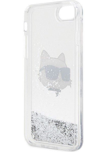 iPhone 8 Uyumlu Kılıf Sıvılı Simli Choupette Head Dizayn Kapak fırsatları