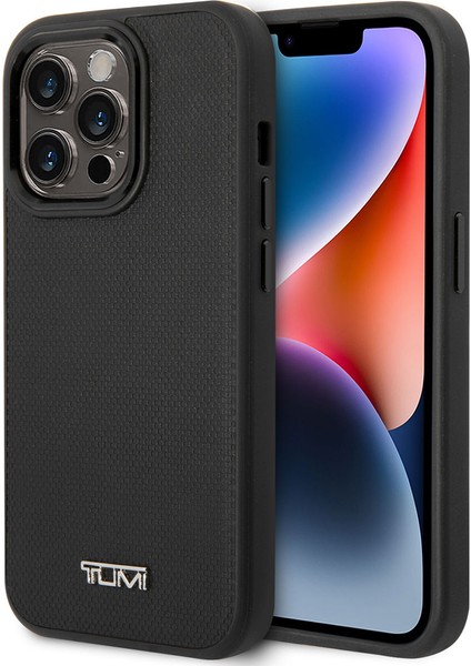 iPhone 14 Pro Uyumlu Kılıf Tumı Magsafe Şarj Özellikli Deri Noktalı Dizayn Kapak