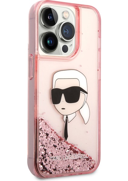 iPhone 14 Pro Max Uyumlu Kılıf Sıvılı Simli Karl Head Dizayn Kapak modelleri