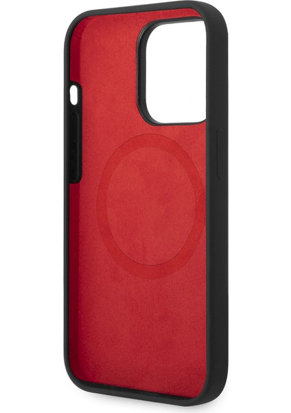 iPhone 14 Pro Uyumlu Kılıf Ferrari Magsafe Şarj Özellikli Silikon Metal Logo Dizayn Kapak modelleri