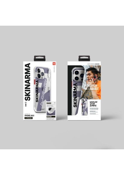 iPhone 14 Pro Uyumlu Kılıf Skinarma Şeffaf Airbag Tasarımlı Raku Kapak fırsatları