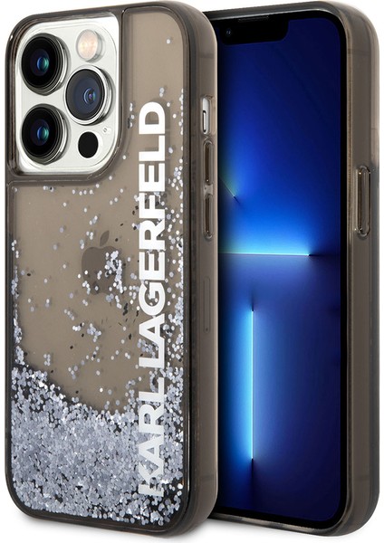 iPhone 14 Pro Max Uyumlu Kılıf Sıvılı Simli Elong Dizayn Kapak