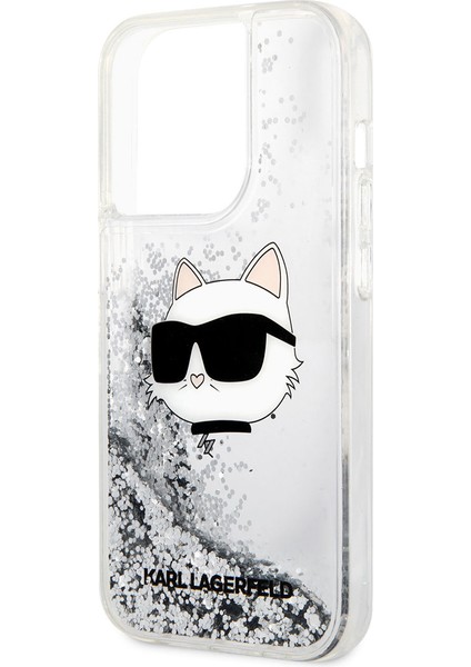 iPhone 14 Pro Max Uyumlu Kılıf Sıvılı Simli Choupette Head Dizayn Kapak indirimleri