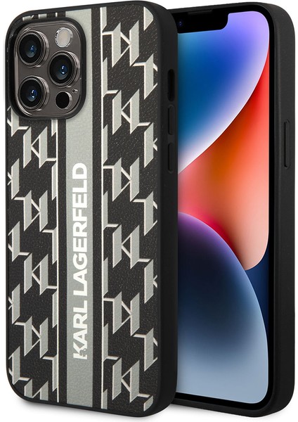 iPhone 14 Pro Max Uyumlu Kılıf Pu Suni Deri Şerit Dizayn Kapak