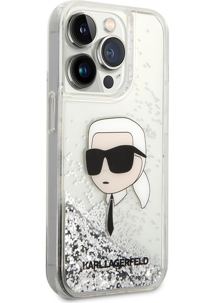 iPhone 14 Pro Max Uyumlu Kılıf Sıvılı Simli Karl Head Dizayn Kapak modelleri