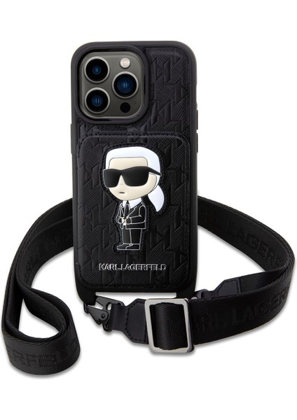 iPhone 14 Pro Uyumlu Kılıf Boyun Askılı Kartlıklı Karl Dizayn Kapak modelleri