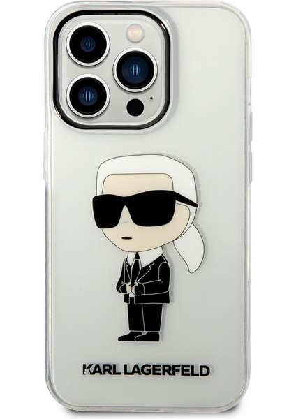 iPhone 14 Pro Max Uyumlu Kılıf Transparan Ikonik Karl Dizayn Kapak fiyatları