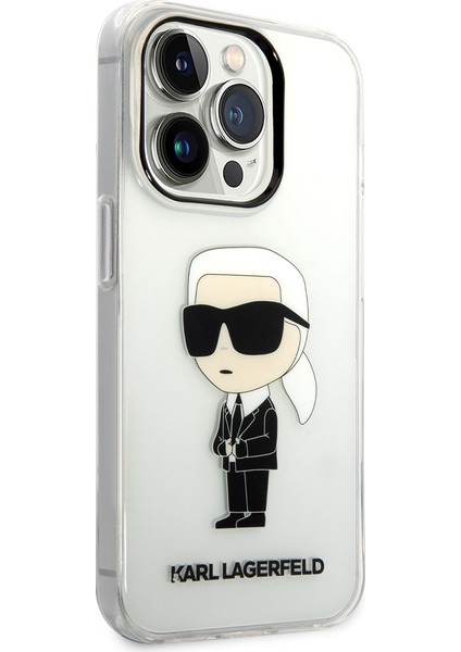 iPhone 14 Pro Max Uyumlu Kılıf Transparan Ikonik Karl Dizayn Kapak modelleri