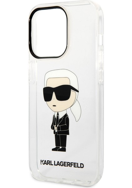 iPhone 14 Pro Max Uyumlu Kılıf Transparan Ikonik Karl Dizayn Kapak fırsatları