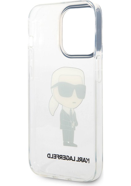 iPhone 14 Pro Max Uyumlu Kılıf Transparan Ikonik Karl Dizayn Kapak indirimleri