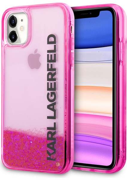 iPhone 11 Uyumlu Kılıf Sıvılı Simli Elong Dizayn Kapak