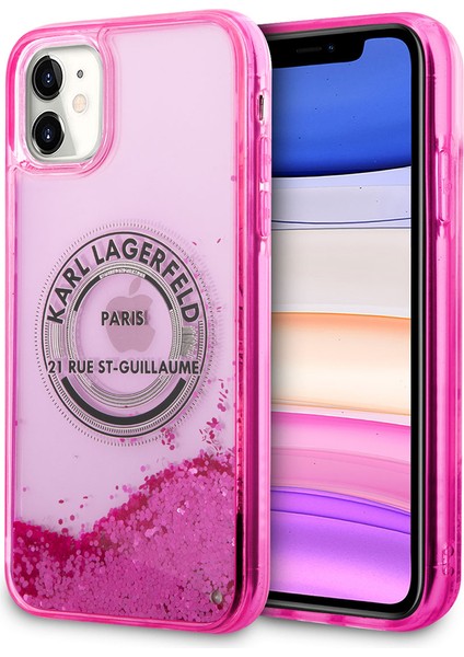 iPhone 11 Uyumlu Kılıf Sıvılı Simli Rsg Dizayn Kapak