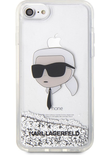 iPhone Se 2020 Uyumlu Kılıf Sıvılı Simli Karl Head Dizayn Kapak fiyatları