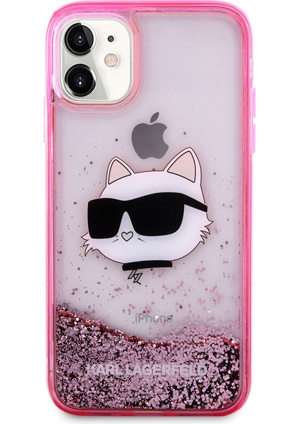 iPhone 11 Uyumlu Kılıf Sıvılı Simli Choupette Head Dizayn Kapak fiyatları