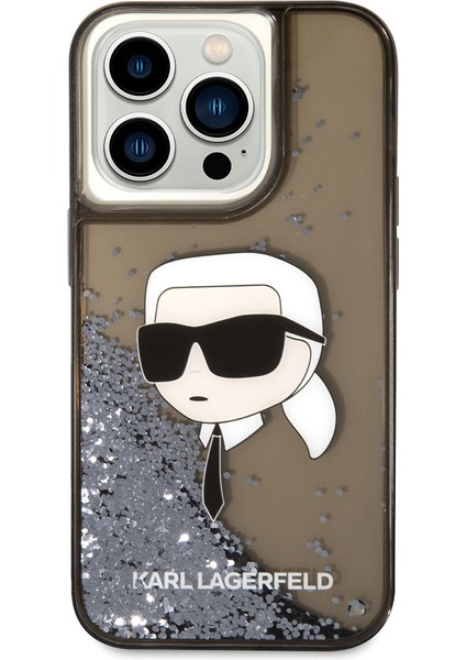 iPhone 14 Pro Uyumlu Kılıf Sıvılı Simli Karl Head Dizayn Kapak fiyatları