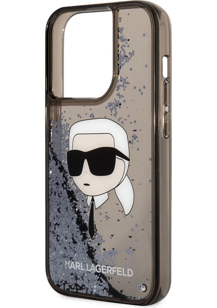 iPhone 14 Pro Uyumlu Kılıf Sıvılı Simli Karl Head Dizayn Kapak fırsatları