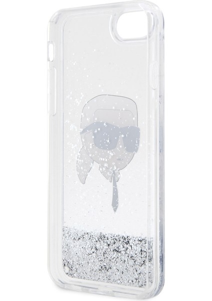 iPhone 7 Uyumlu Kılıf Sıvılı Simli Karl Head Dizayn Kapak fırsatları