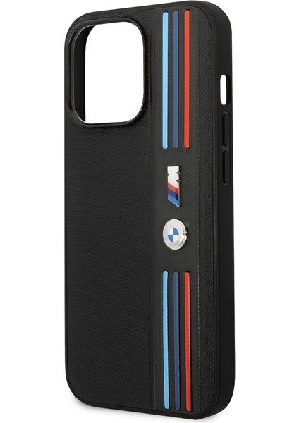 iPhone 14 Pro Max Uyumlu Kılıf Bmw Pu Deri 3 Renkli Çizgili Örgü Dizayn Kapak indirimleri