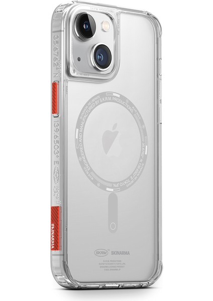 iPhone 14 Uyumlu Kılıf Skinarma Şeffaf Airbag Tasarımlı Magsafe Şarj Özellikli Saido Kapak modelleri