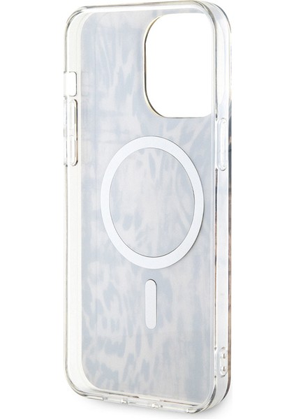iPhone 14 Pro Uyumlu Kılıf Guess Magsafe Şarj Özellikli Leopar Desenli Kapak indirimleri