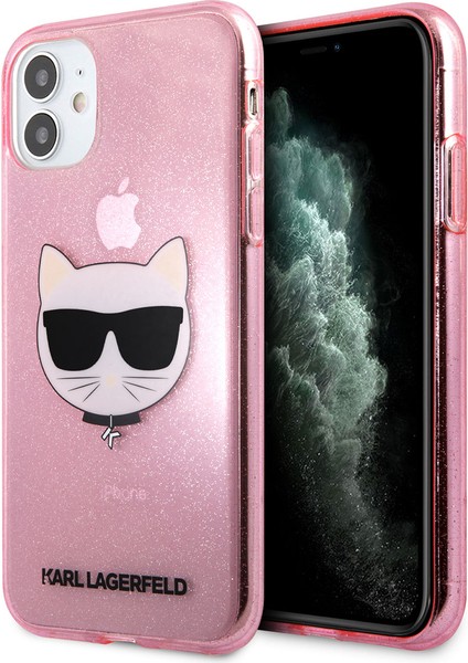 iPhone 11 Uyumlu Kılıf Transparan Choupette Head Dizayn Kapak